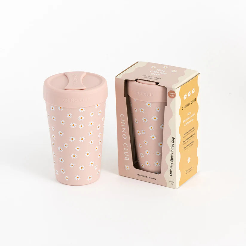 Daisy 12oz Stainless Steel Coffee Cup