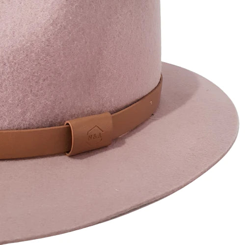 Nix and Ash Classic Pink Fedora